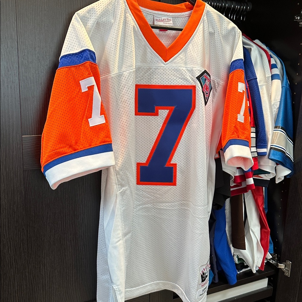 John Elway Denver Broncos 1994 Mitchell & Ness Authentic Jersey - White - Picture 3 of 6